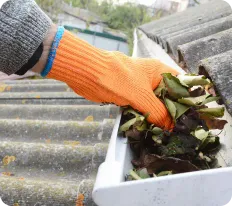 Cleaning gutters